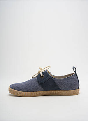Baskets bout rond talon plat jusqu'à 3cm bleu ARMISTICE femme