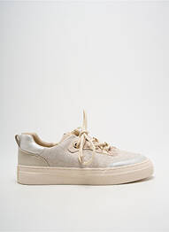 Baskets tissage satiné talon plat jusqu'à 3cm beige ARMISTICE femme