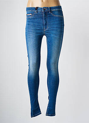 Jeans coupe slim stretch taille normale bleu DONOVAN femme