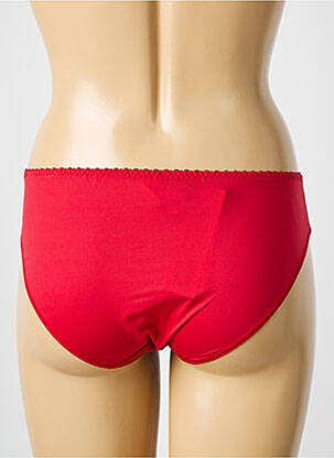 Culotte tissage satiné rouge EMPREINTE femme
