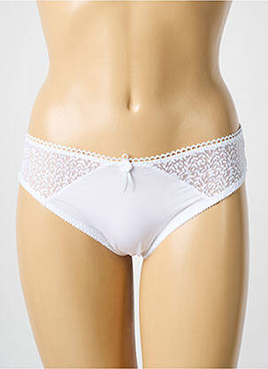 Culotte tissage satiné blanc EMPREINTE femme