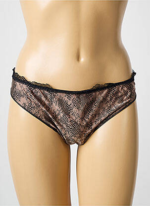 Culotte tissage satiné marron ANTIGEL femme