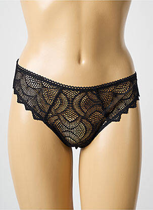 Culotte tissage satiné noir ANTIGEL femme