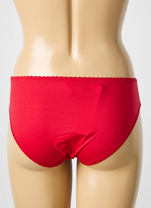Culotte tissage satiné rouge EMPREINTE femme