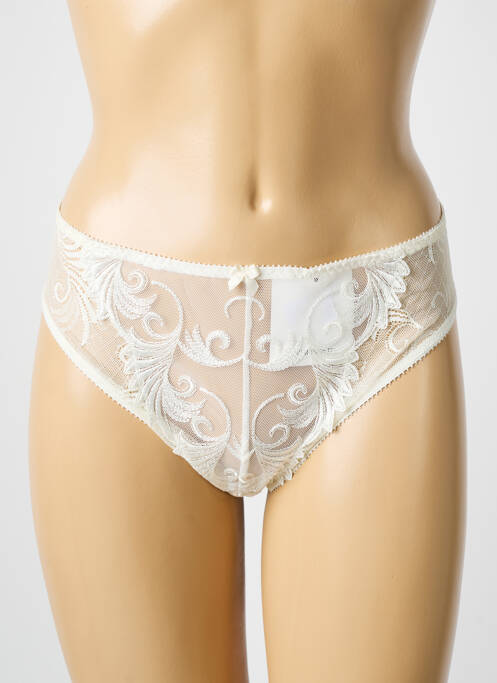Culotte effet matière satinée beige EMPREINTE femme