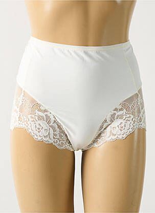 Shorty tissage satiné beige JANIRA femme