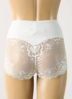 Shorty tissage satiné beige JANIRA femme