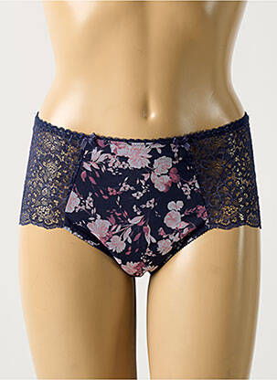 Culotte effet matière satinée bleu EMPREINTE femme