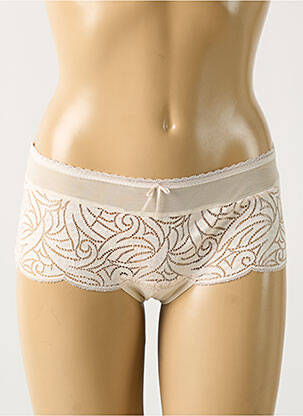Shorty tissage satiné beige EMPREINTE femme