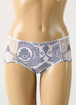 Culotte effet matière satinée bleu EMPREINTE femme