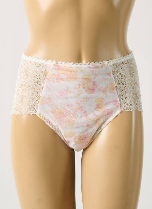 Culotte effet matière satinée blanc EMPREINTE femme