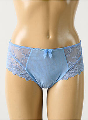 Culotte effet matière satinée bleu EMPREINTE femme