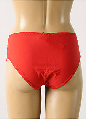 Culotte tissage satiné rouge EMPREINTE femme