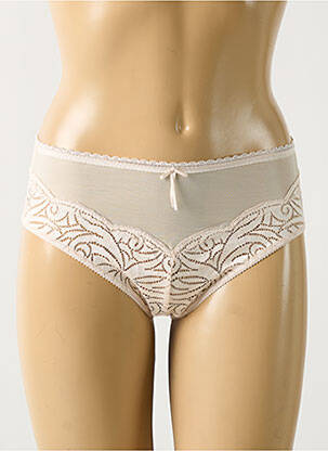 Culotte tissage satiné beige EMPREINTE femme