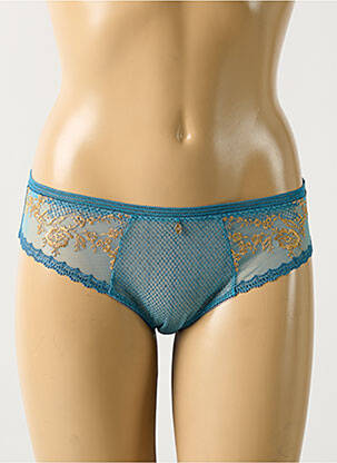 Culotte effet matière satinée bleu EMPREINTE femme