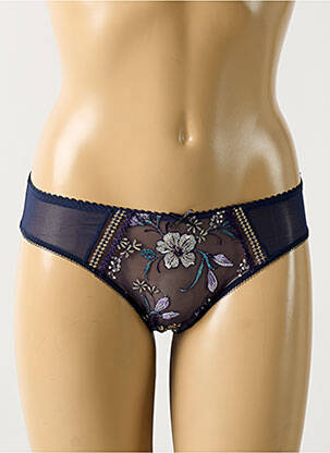 Culotte effet matière satinée bleu EMPREINTE femme