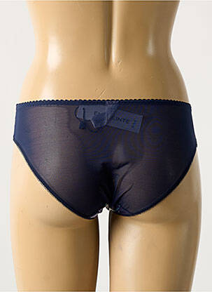 Culotte effet matière satinée bleu EMPREINTE femme