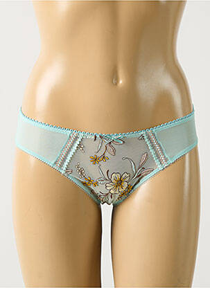 Culotte effet matière satinée bleu clair EMPREINTE femme