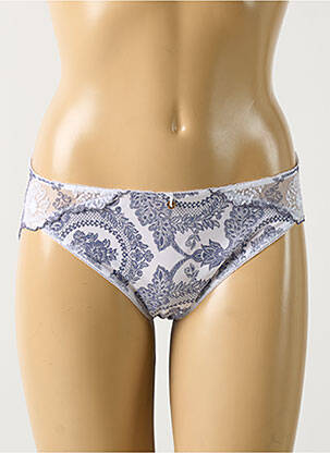 Culotte tissage satiné bleu EMPREINTE femme