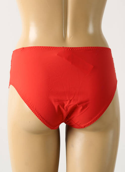 Culotte tissage satiné rouge EMPREINTE femme