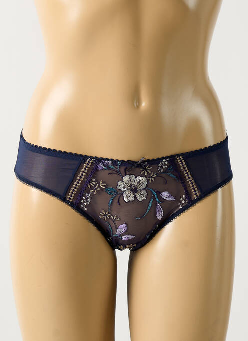 Culotte effet matière satinée bleu EMPREINTE femme
