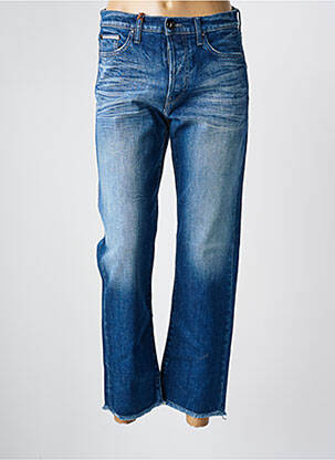 Jeans coupe droite stretch taille normale bleu DONOVAN femme