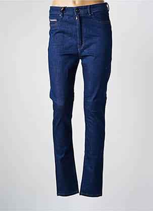 Jeans skinny tissage brut taille haute bleu DONOVAN femme