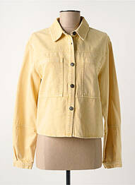 Veste casual coupe droite jaune C'EST BEAU LA VIE femme
