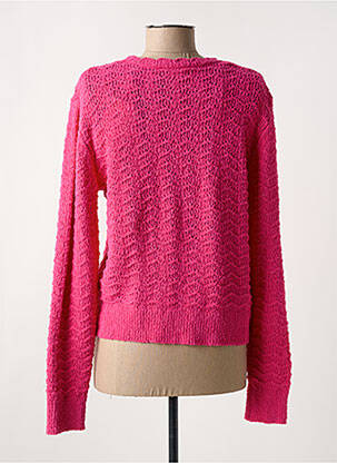 Gilet manches longues stretch rose C'EST BEAU LA VIE femme