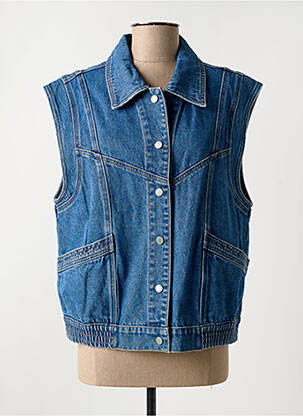 Veste casual poches bleu C'EST BEAU LA VIE femme
