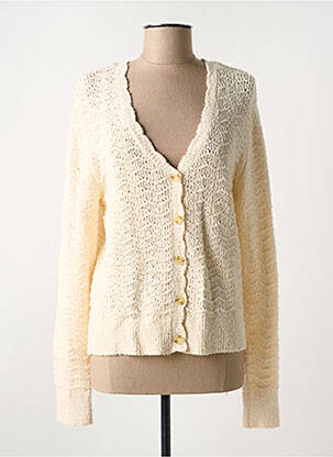 Gilet manches longues beige C'EST BEAU LA VIE pour femme