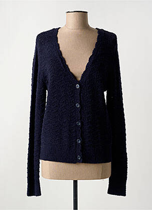 Gilet manches longues bleu C'EST BEAU LA VIE pour femme