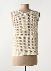 Gilet sans manche beige C'EST BEAU LA VIE pour femme seconde vue
