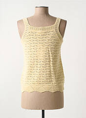 Gilet sans manche jaune C'EST BEAU LA VIE pour femme seconde vue