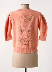 Gilet manches courtes orange C'EST BEAU LA VIE pour femme seconde vue