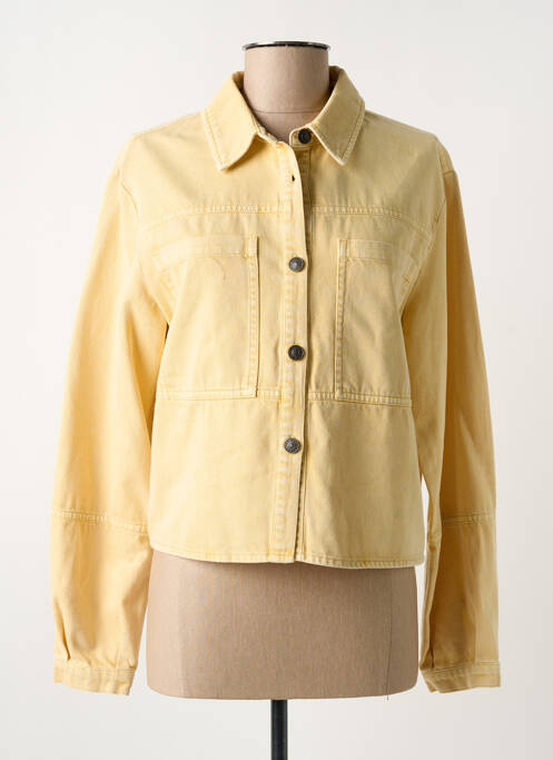 Veste casual coupe droite jaune C'EST BEAU LA VIE femme