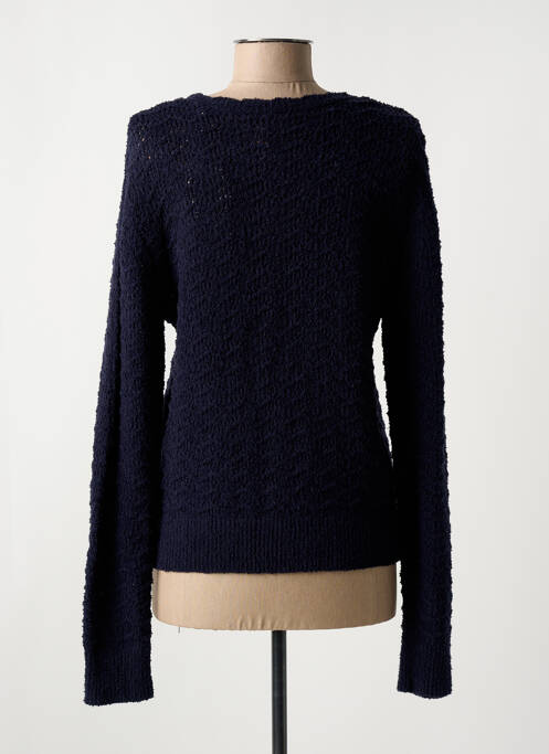 Gilet manches longues stretch bleu C'EST BEAU LA VIE femme