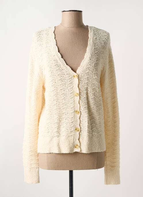 Gilet manches longues beige C'EST BEAU LA VIE pour femme