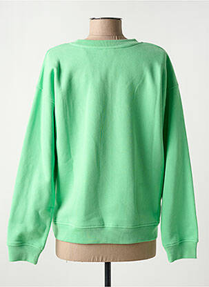Sweat-shirt stretch manches longues vert C'EST BEAU LA VIE femme