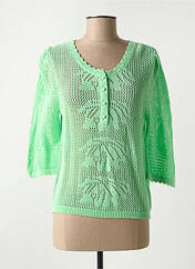 Pull vert C'EST BEAU LA VIE pour femme seconde vue