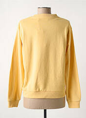 Sweat-shirt jaune C'EST BEAU LA VIE pour femme seconde vue
