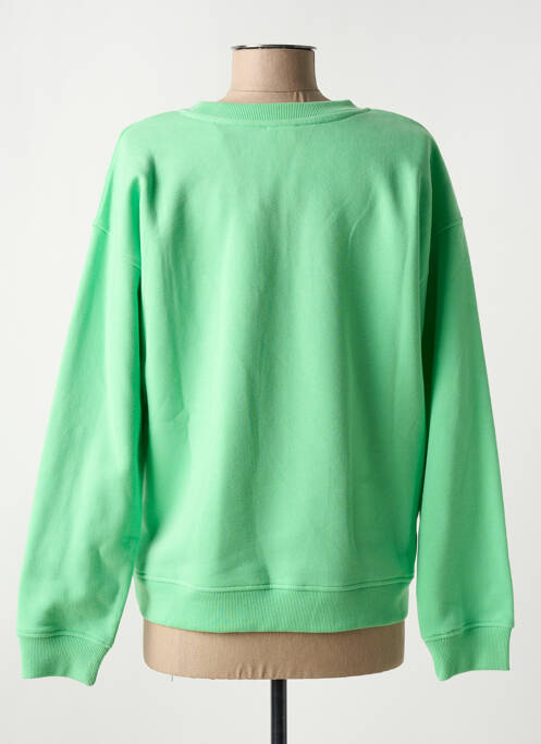 Sweat-shirt stretch manches longues vert C'EST BEAU LA VIE femme