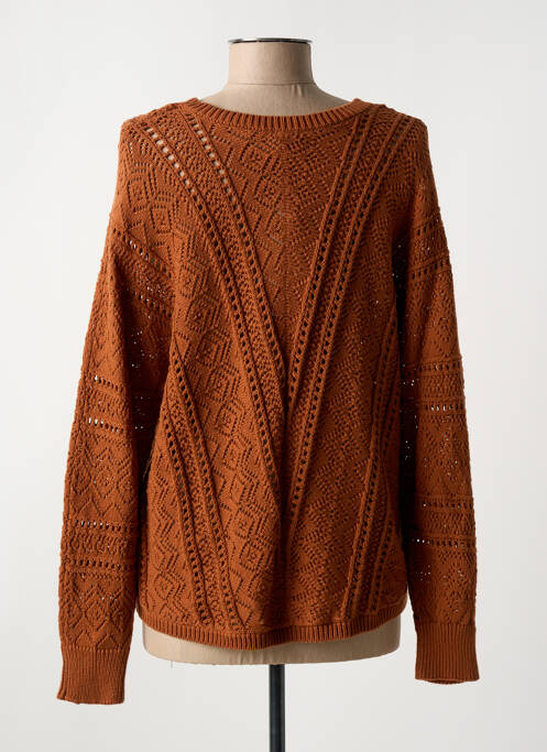 Pull marron C'EST BEAU LA VIE pour femme