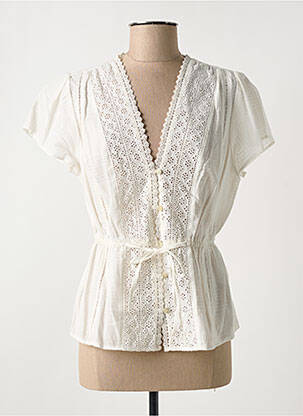 Chemisier blanc C'EST BEAU LA VIE pour femme