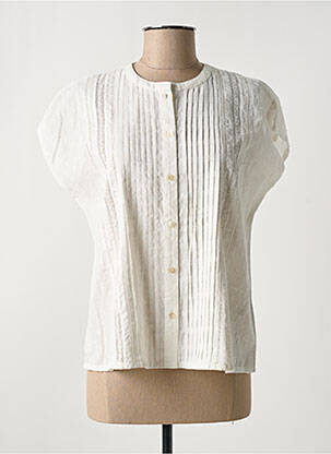 Chemisier blanc C'EST BEAU LA VIE pour femme