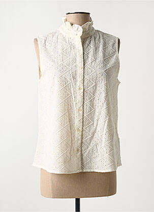 Chemisier blanc C'EST BEAU LA VIE pour femme