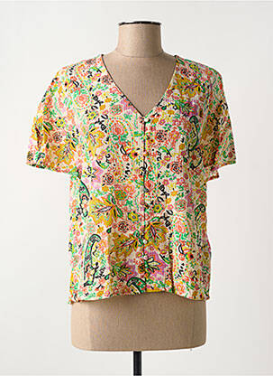 Chemisier jaune C'EST BEAU LA VIE pour femme