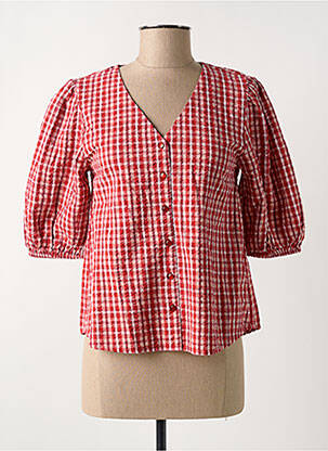 Chemisier rouge C'EST BEAU LA VIE pour femme