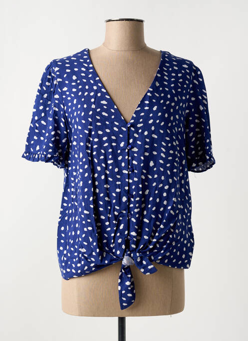 Chemisier bleu C'EST BEAU LA VIE pour femme