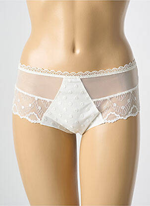 Shorty tissage tulle blanc ANTIGEL femme